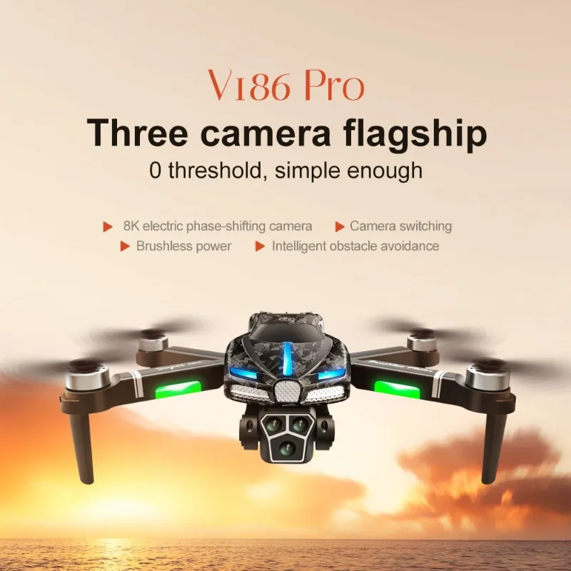 Drone Gimbal 2 Axis - Nuevo Dron profesional V186 Pro, Motor