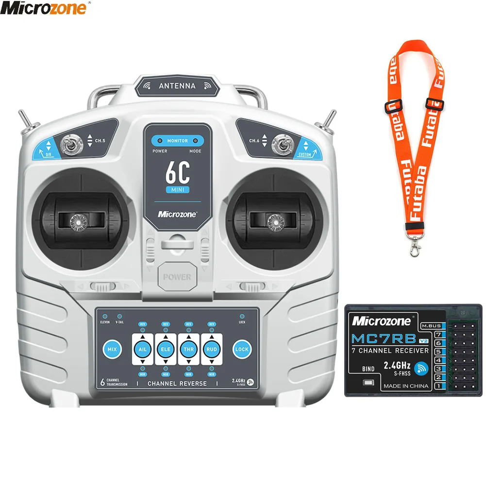Drone Gimbal Controller - MicroZone-controlador transmisor MC6C Mini V2, 2,4G,