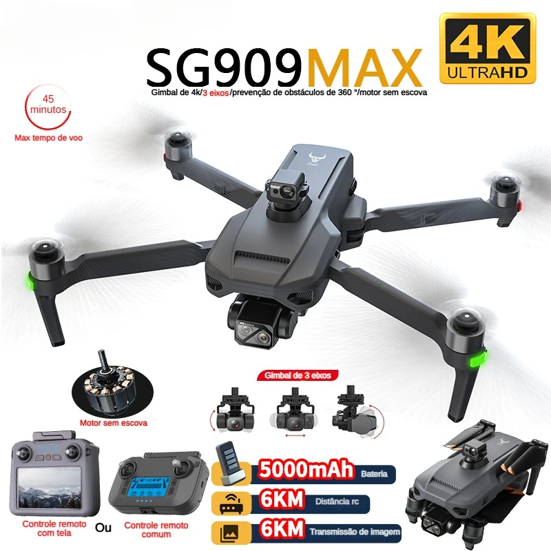 Drone Gimbal Brushless - ZLL SG909 SG909MAX Dron profesional con
