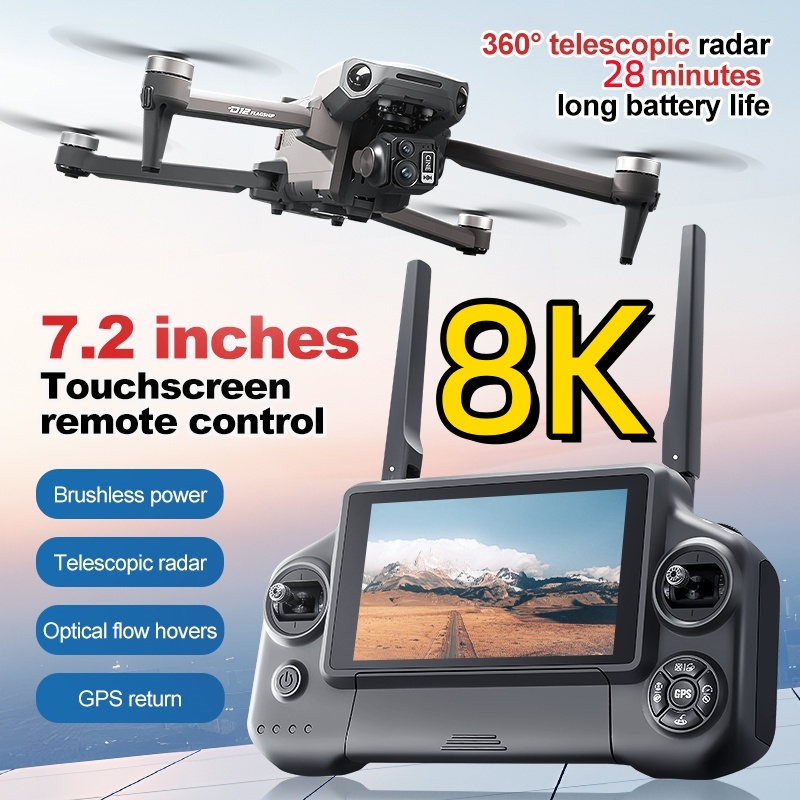 Dron RC con Control Remoto FPV - Drone Gimbal Brushless reseña y precio