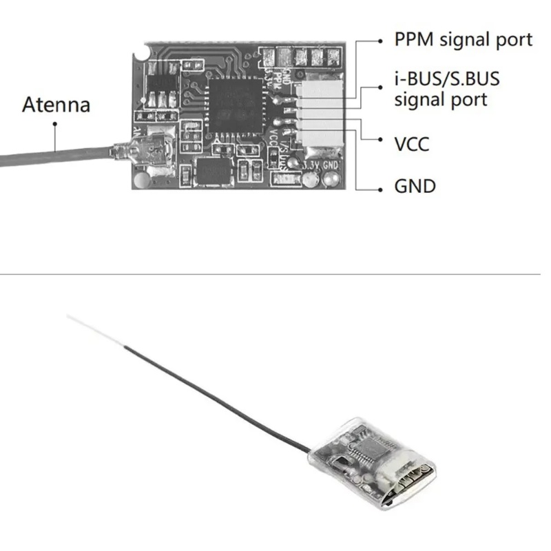 Receptor Mini Flysky FS-8A 8CH - Drone Gimbal Controller reseña y precio