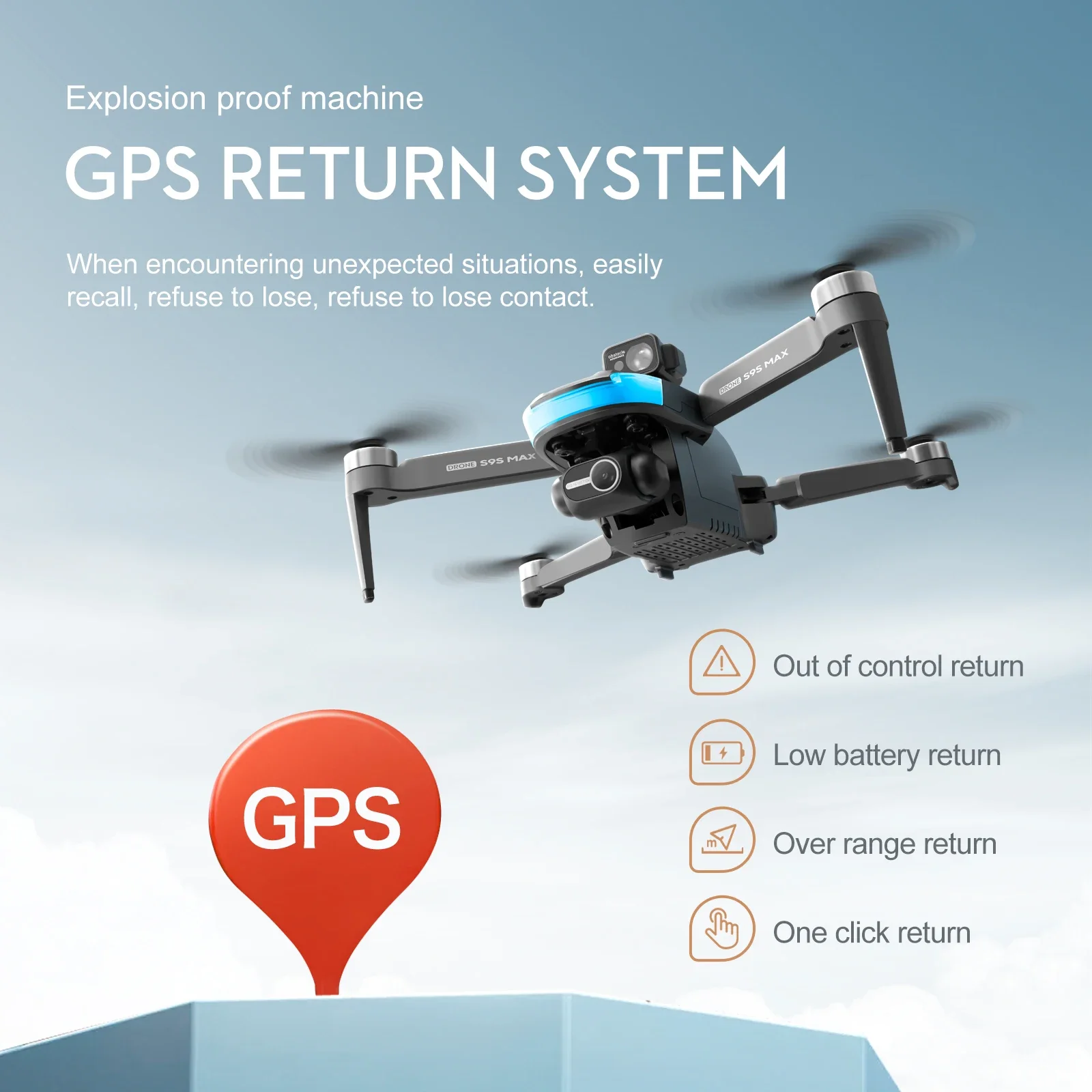 Nuevo S9S MAX MINI Drone 4K 2  - Drone Gimbal Case reseña y precio