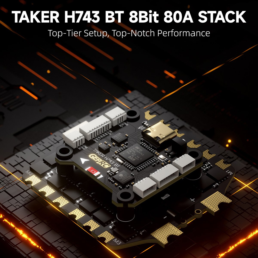 GEPRC TAKER H743 BT 8Bit 80A S - Drone Gimbal Controller reseña y precio
