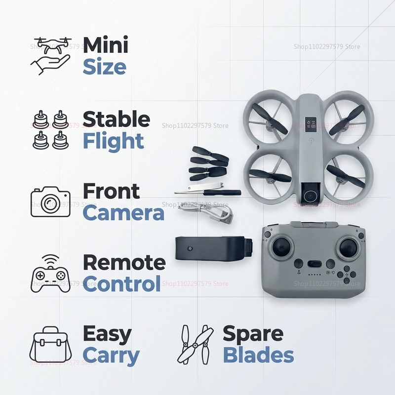 Mini Dron con Cámara HD 8K, FP - Drone Gimbal Brushless reseña y precio
