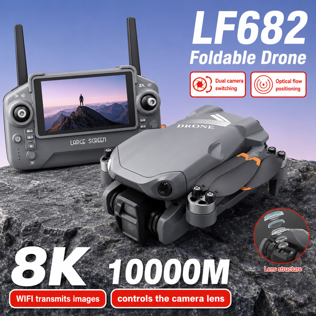 Dron Aéreo LF682 con Cámaras D - Drone Gimbal 3 Axis reseña y precio