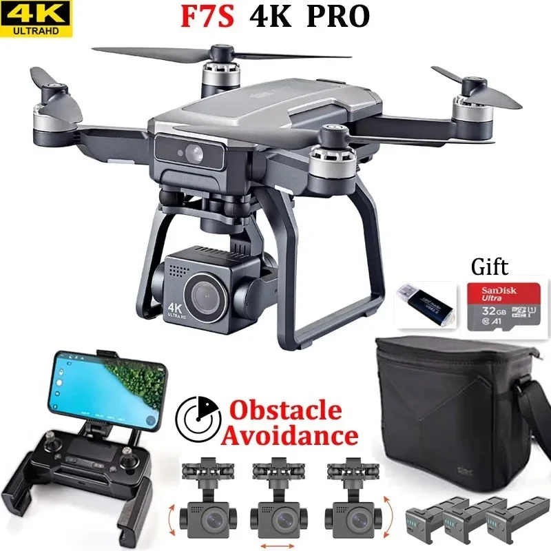SJRC F7s 4K PRO Drone 4K evita - Drone Gimbal Brushless reseña y precio