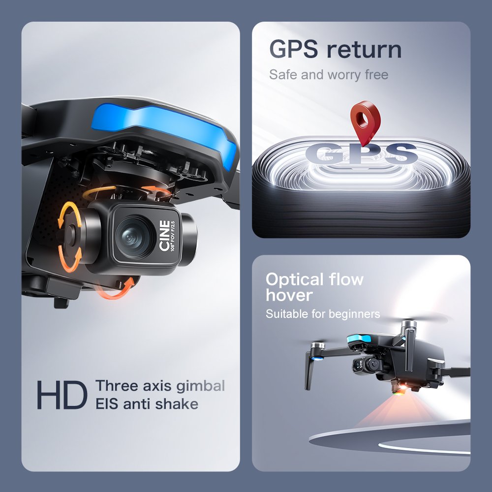 Dron GPS Lenovo S-X1 con cámar - Drone Gimbal 3 Axis reseña y precio