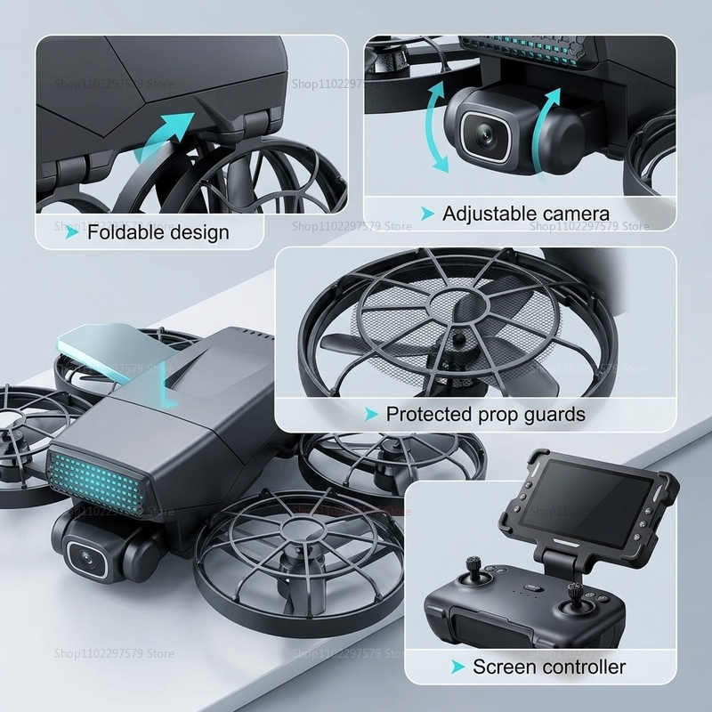 Nuevos Drones M8 GPS 8K Profes - Drone Gimbal Brushless reseña y precio