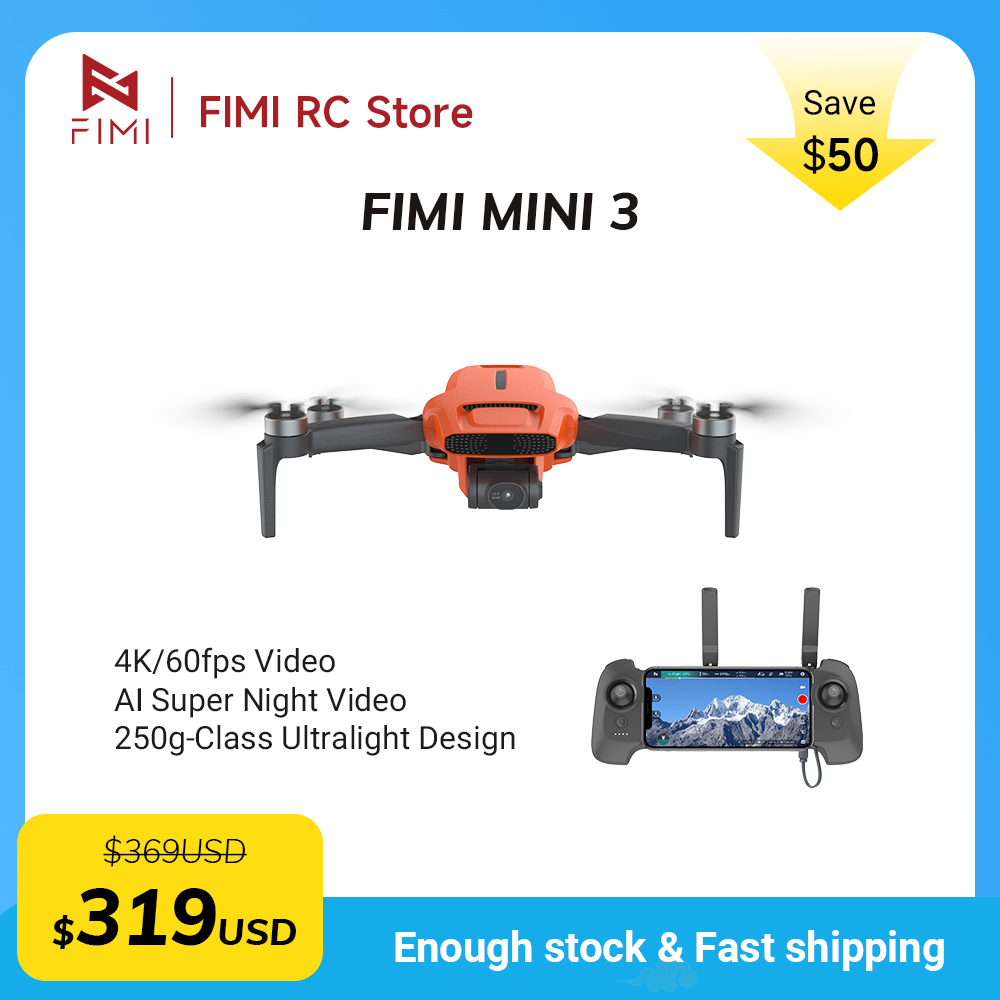 Dron con Cámara FIMI MINI 3, 4 - Drone Gimbal 3 Axis reseña y precio