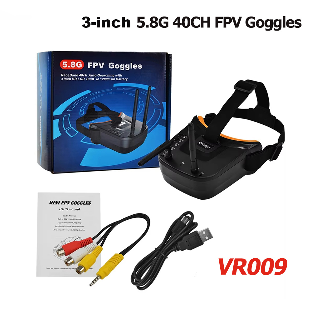 Gafas de vídeo VR009 FPV, pant - Drone Gimbal Controller reseña y precio